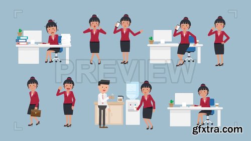 Asian Corporate Woman Pack #2 208389