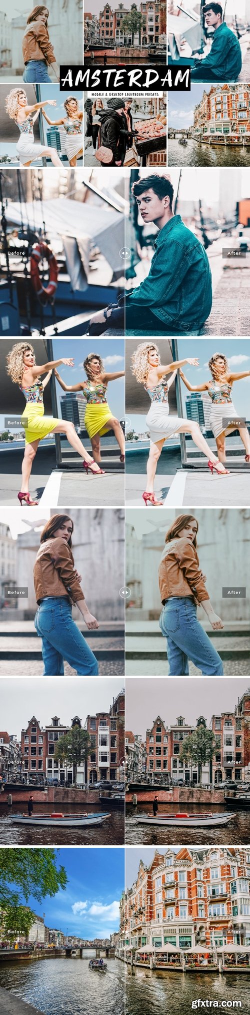 Amsterdam Mobile &amp; Desktop Lightroom Presets