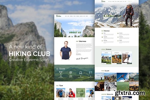 Hiking Club - Sports Activity and Agency Template Hiking Club - Sports Activity and Agency Template