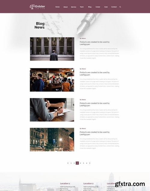 Erdster Law Firm and Advocacy Design Template