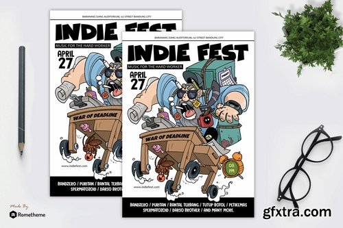 War of Deadline Music Flyer