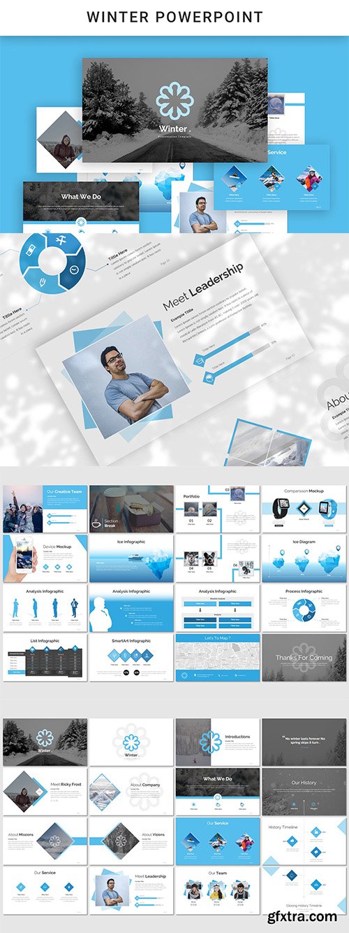 Winter Powerpoint, Keynote and Google Slides Templates