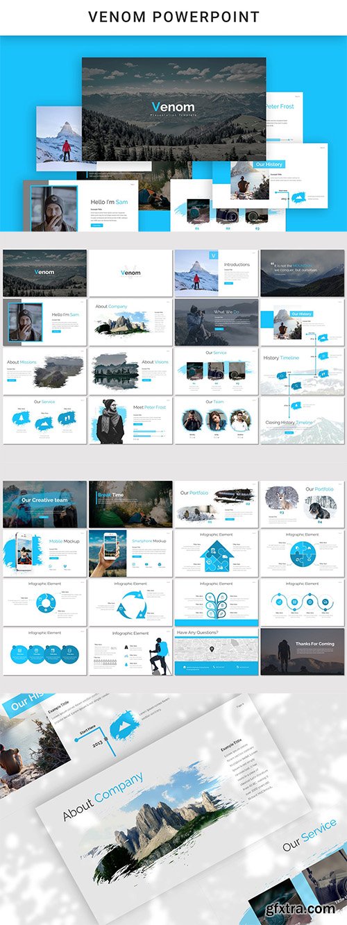 Venom Powerpoint, Keynote and Google Slides Templates