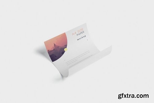 5 A4 Size Paper Mockups