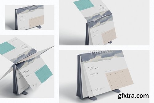 4 Table Calendar Mockups