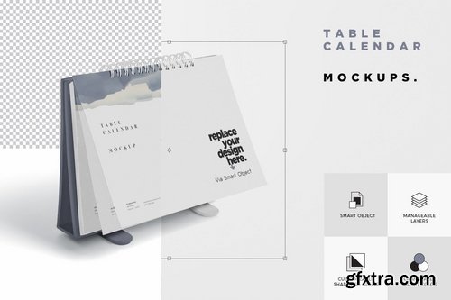 4 Table Calendar Mockups