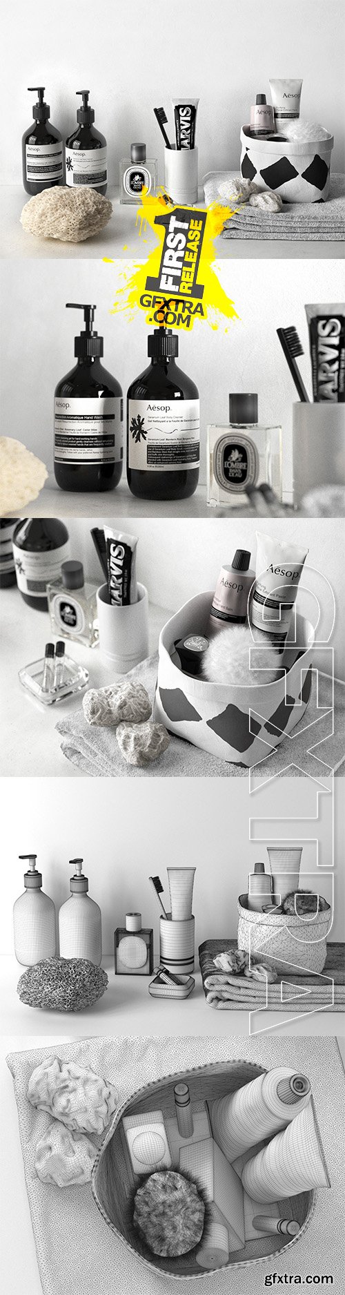 Cgtrader - Aesop and Marvis Bathroom Composition 3D model