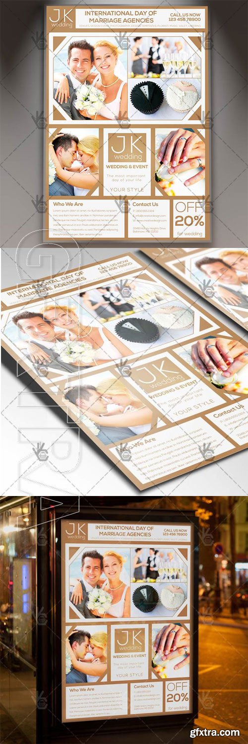 Weding Agency - Premium flyer psd template