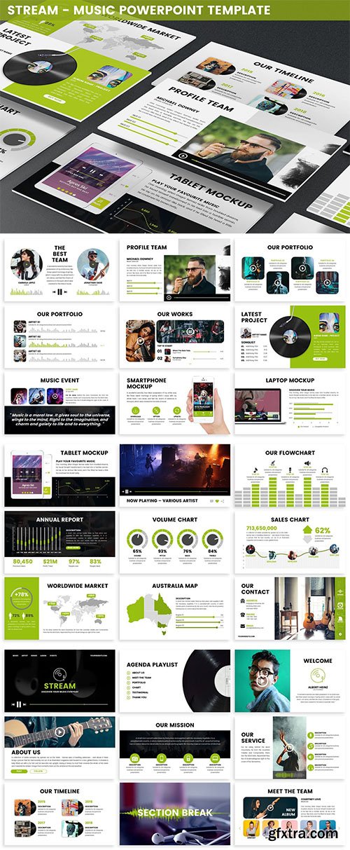 Stream - Music Powerpoint Template Stream - Music Powerpoint Template