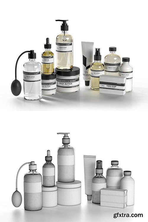 Cgtrader - Care For Water Products 3D model Cgtrader - Care For Water Products 3D model