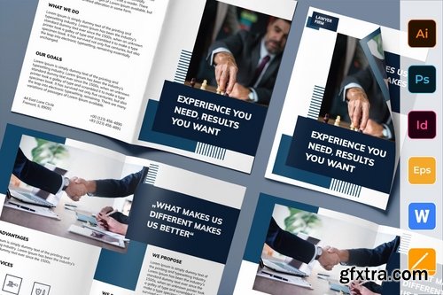Law Firm Poster Flyer Business Card Brochure Bifold Trifold