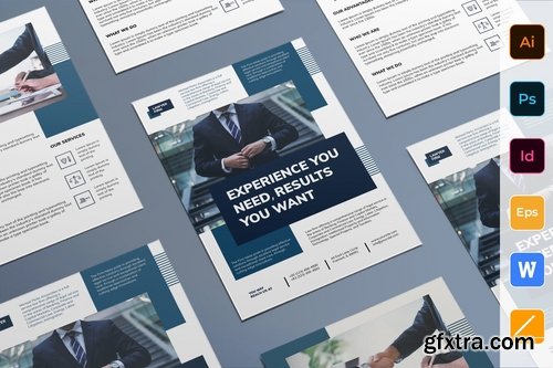 Law Firm Poster Flyer Business Card Brochure Bifold Trifold