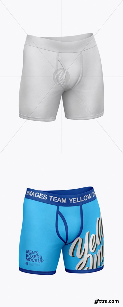 Men's Boxer Briefs Mockup - Half Side View 28919 Men's Boxer Briefs Mockup - Half Side View 28919