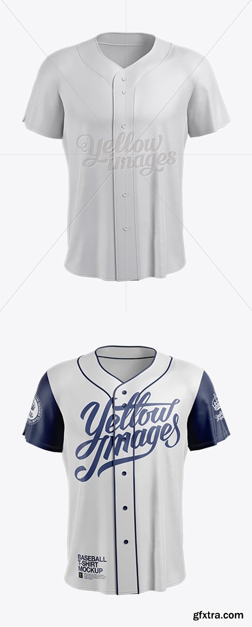 Men's Baseball Jersey Mockup - Front View 14133 Men's Baseball Jersey Mockup - Front View 14133