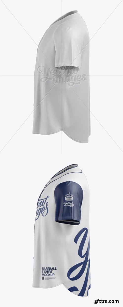 Men's Baseball Jersey Mockup - Side View 14229 Men's Baseball Jersey Mockup - Side View 14229