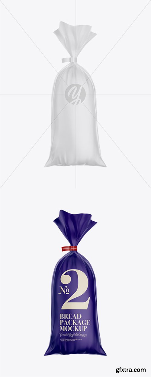 Matte Bread Package With Clip Mockup 21632 Matte Bread Package With Clip Mockup 21632