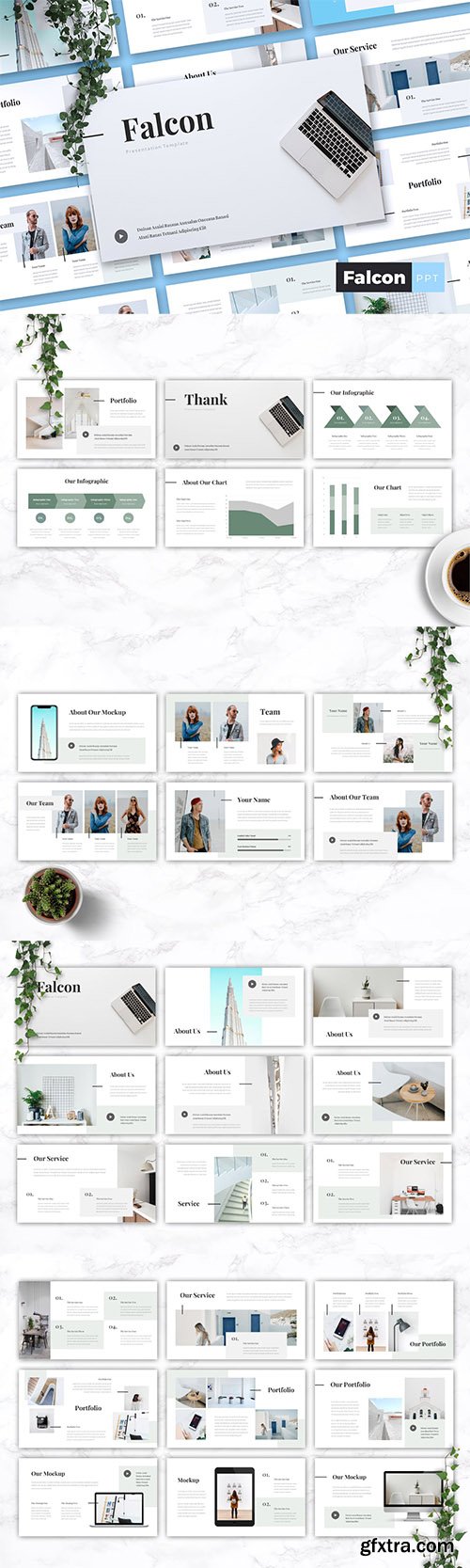 FALCON - Company Profile Powerpoint, Keynote and Google Slides Templates FALCON - Company Profile Powerpoint, Keynote and Google Slides Templates