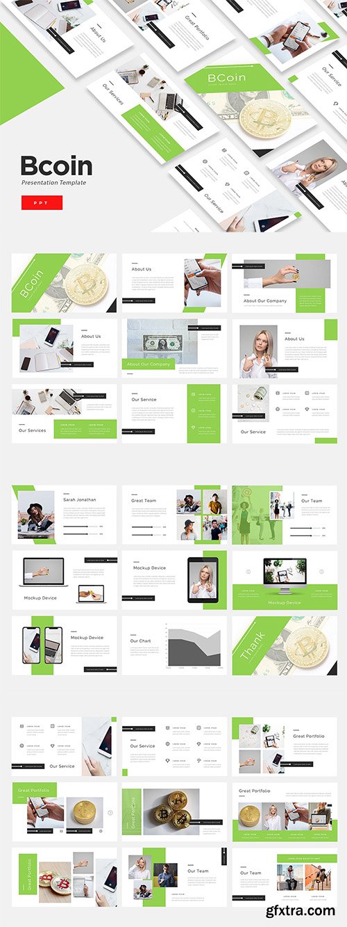 BCoin - Blockchain Powerpoint, Keynote and Google Slides Templates BCoin - Blockchain Powerpoint, Keynote and Google Slides Templates