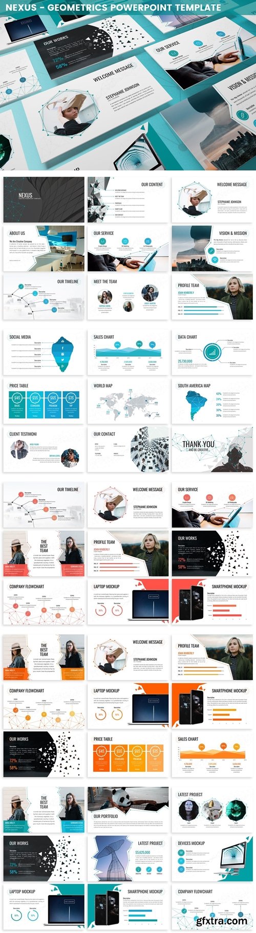 Nexus - Geometrics Powerpoint Template