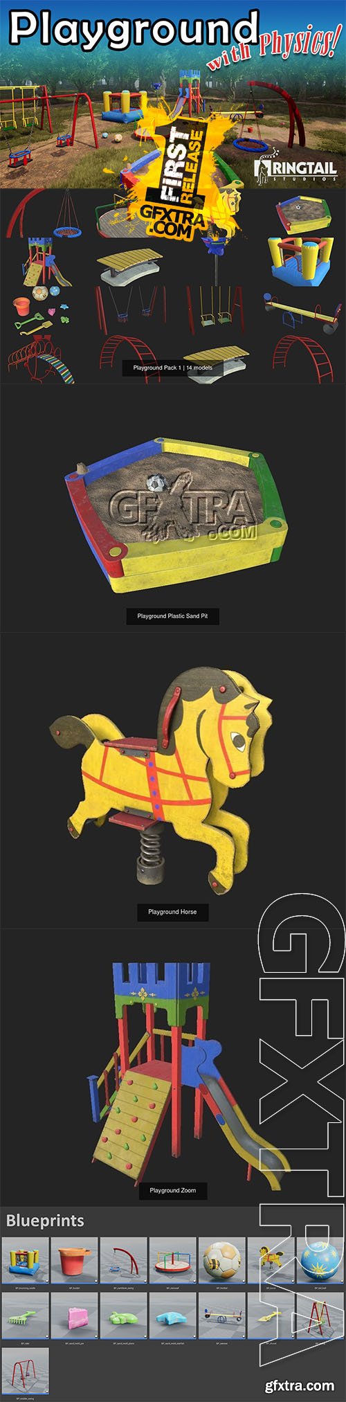 Cgtrader - Playground Pack 1 3D Model Collection Cgtrader - Playground Pack 1 3D Model Collection