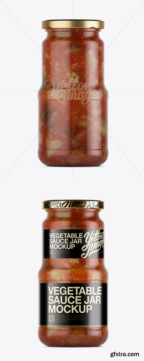 Canned Vegetable Sauce Jar Mockup 11570