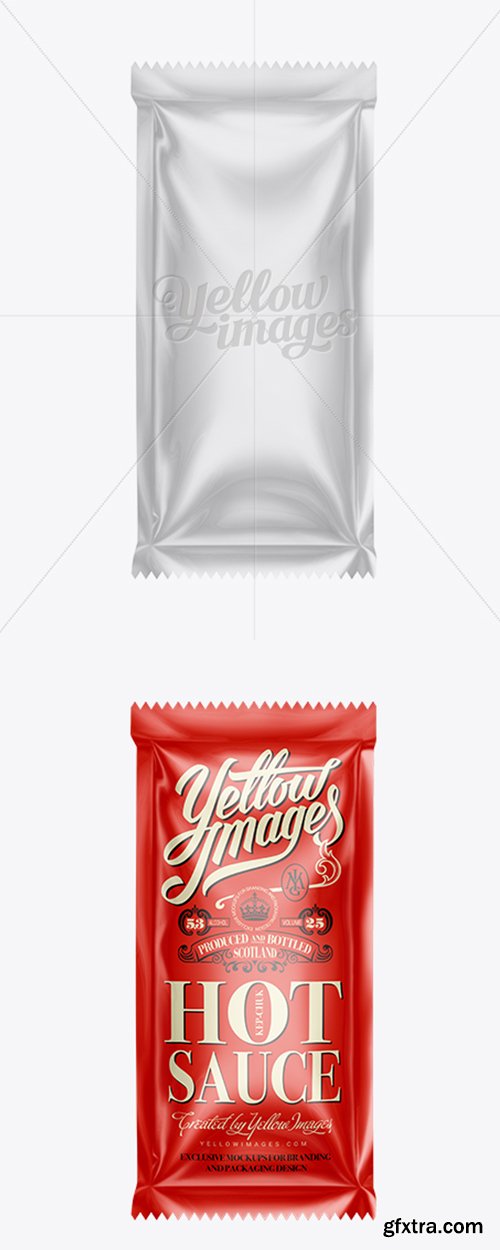 Plastic Sauce Bag Mockup 11468