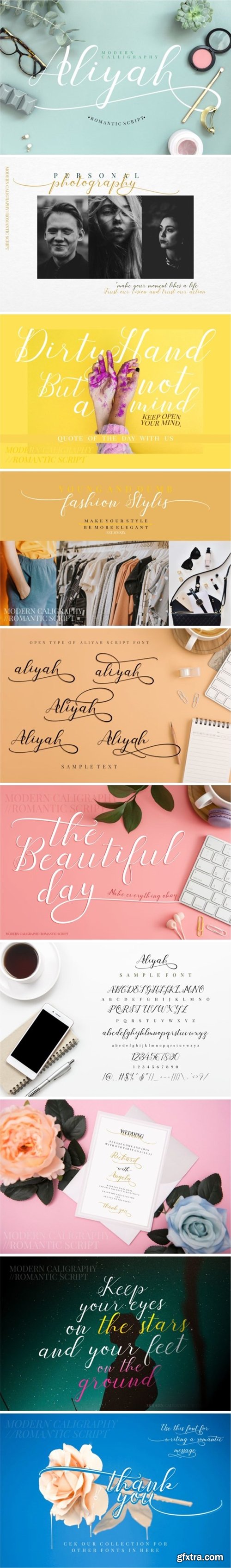 Fontbundles - Aliyah Font 276663