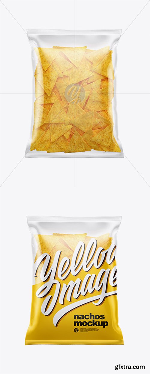 Clear Bag With Nachos Mockup 38508 Clear Bag With Nachos Mockup 38508
