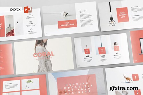 CORAL - Multipurpose Powerpoint, Keynote and Google Slides Templates