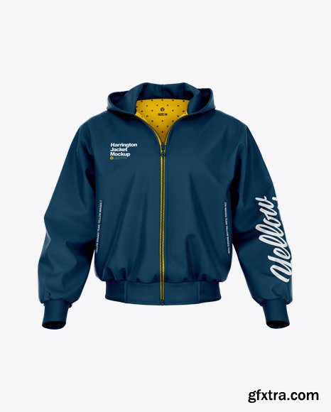 Harrington Hooded Jacket - Front View