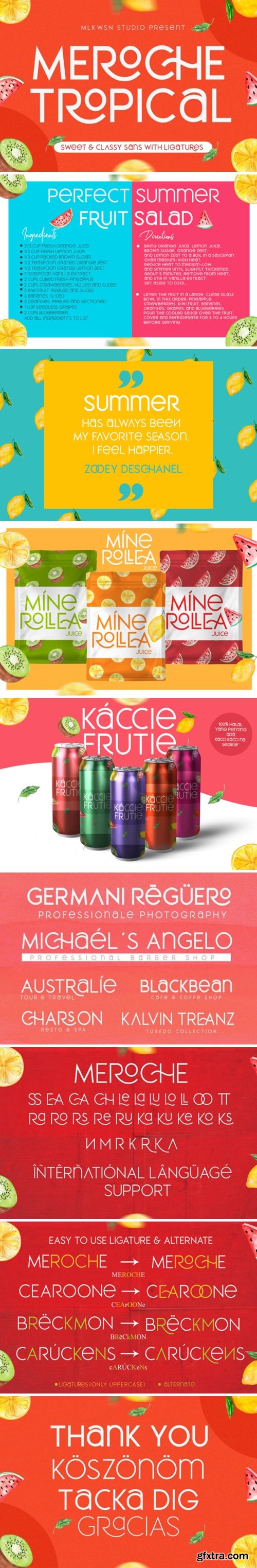 Fontbundles - Meroche - Sweet &amp; Classy Sans 277661