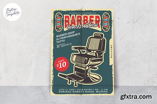 Barber Shop Poster Template