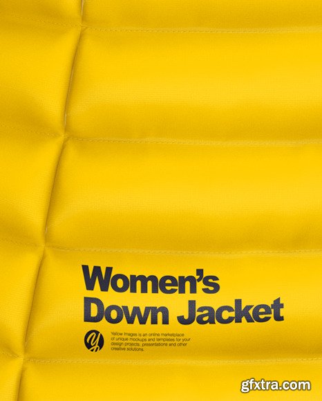 Women\'s Down Jacket Mockup - Half Side View 45429