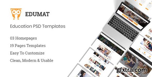 Themeforest - Edumat | Education & Courses PSD Template 22720416
