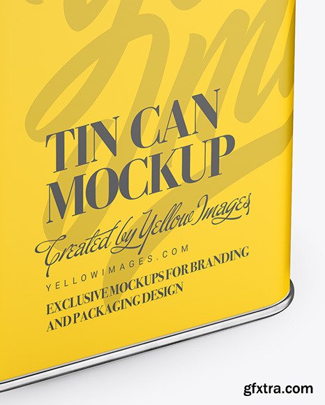 Oil Tin Can Mockup 45642