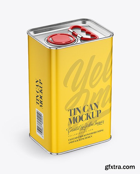 Oil Tin Can Mockup 45642
