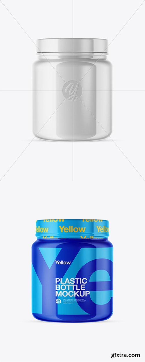 Glossy Bottle with Shrink Sleeve Mockup 43435 Glossy Bottle with Shrink Sleeve Mockup 43435