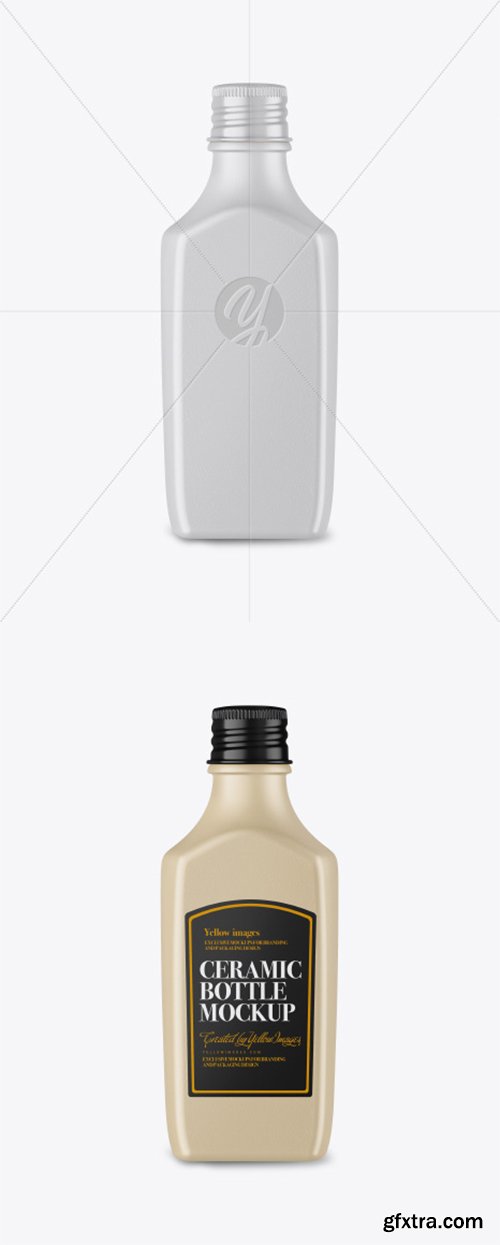 Ceramic Bottle Mockup 43329 Ceramic Bottle Mockup 43329
