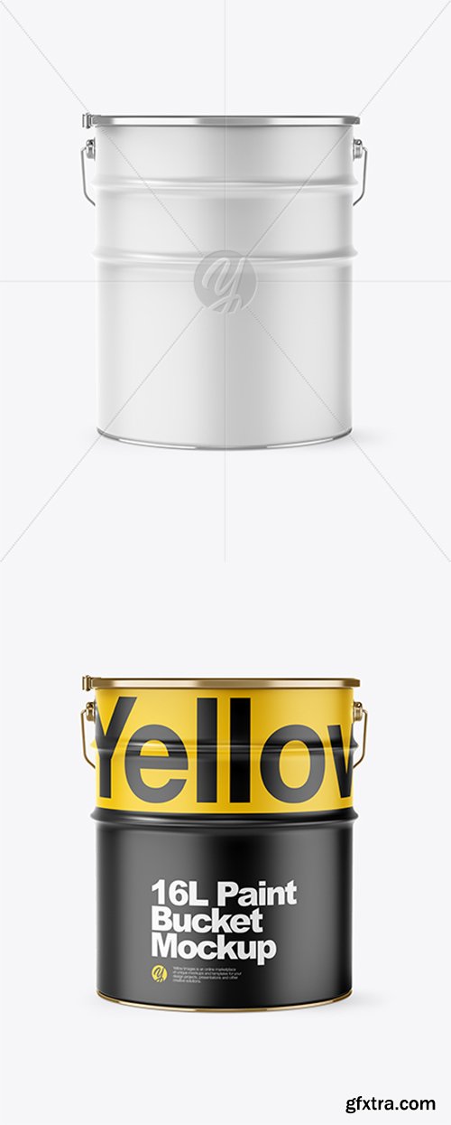 16L Matte Paint Bucket Mockup 43447 16L Matte Paint Bucket Mockup 43447