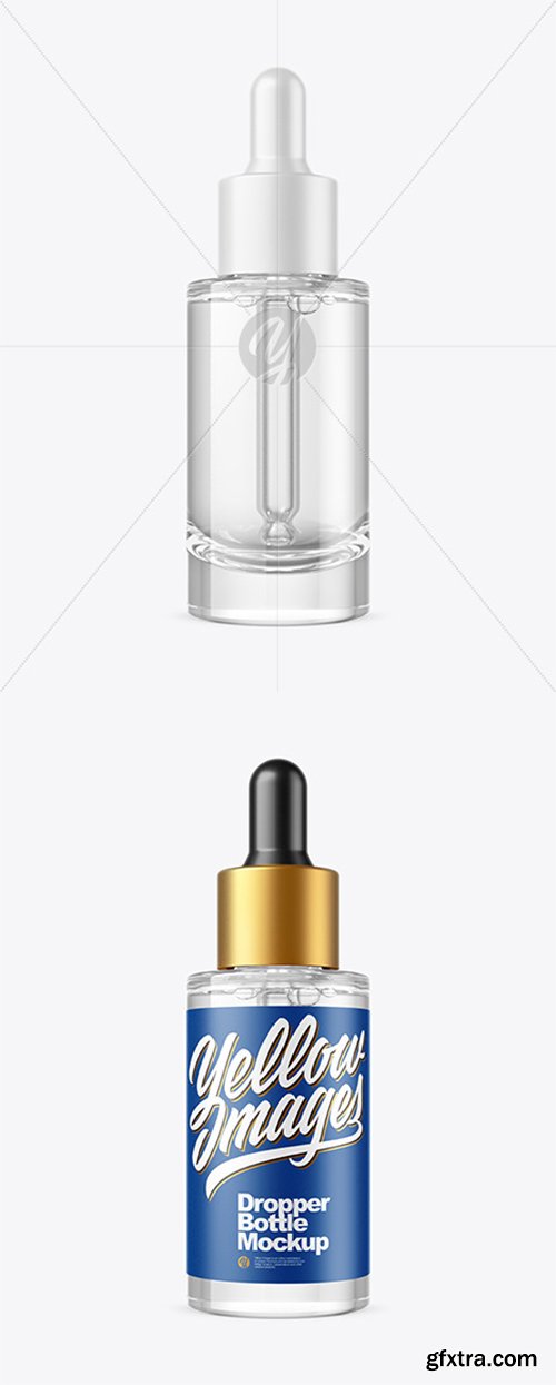 Clear Glass Dropper Bottle Mockup 45164 Clear Glass Dropper Bottle Mockup 45164