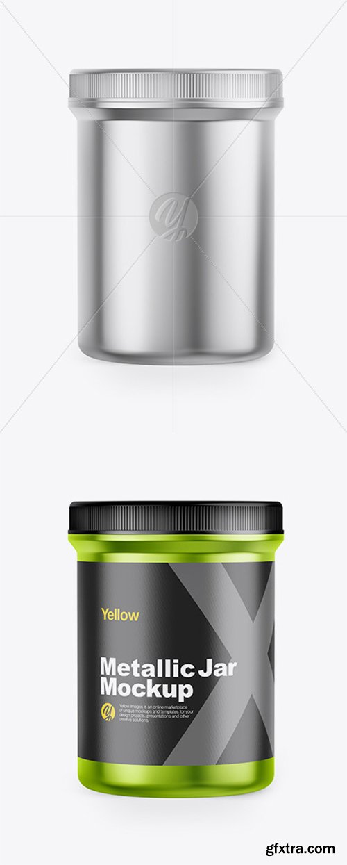 Metallic Jar Mockup 45205 Metallic Jar Mockup 45205