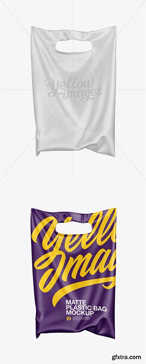 Matte Plastic Carrier Bag Mockup 19041 Matte Plastic Carrier Bag Mockup 19041