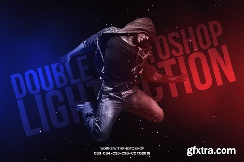 CreativeMarket - Double Light Photoshop Action 3183093