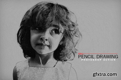 Pro Pencil Drawing Photoshop Actions