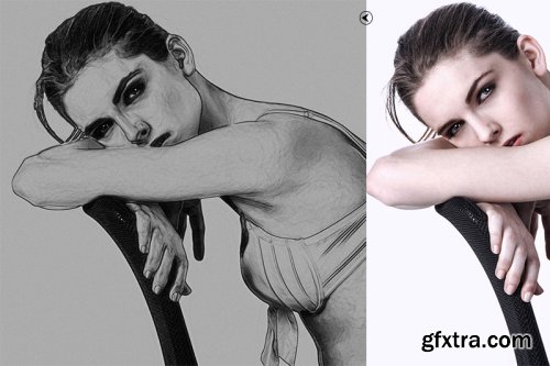 Pro Pencil Drawing Photoshop Actions