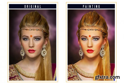 3 in 1 Vector Painting Photoshop Action Bundle