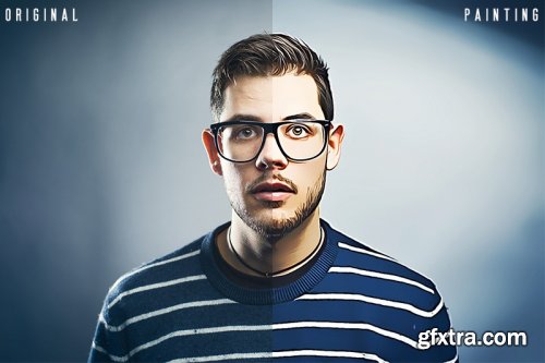 3 in 1 Vector Painting Photoshop Action Bundle