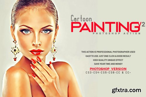 Cartoon Painting Photoshop Action V2