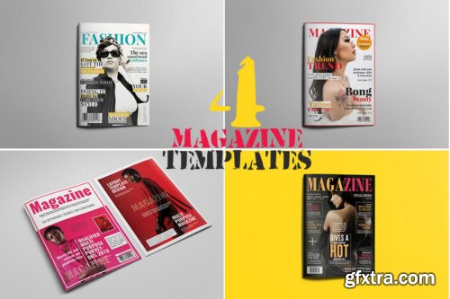 4 Magazine Templates Bundle