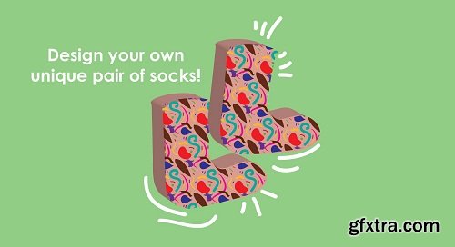 Design your own unique pair of socks using Adobe Illustrator